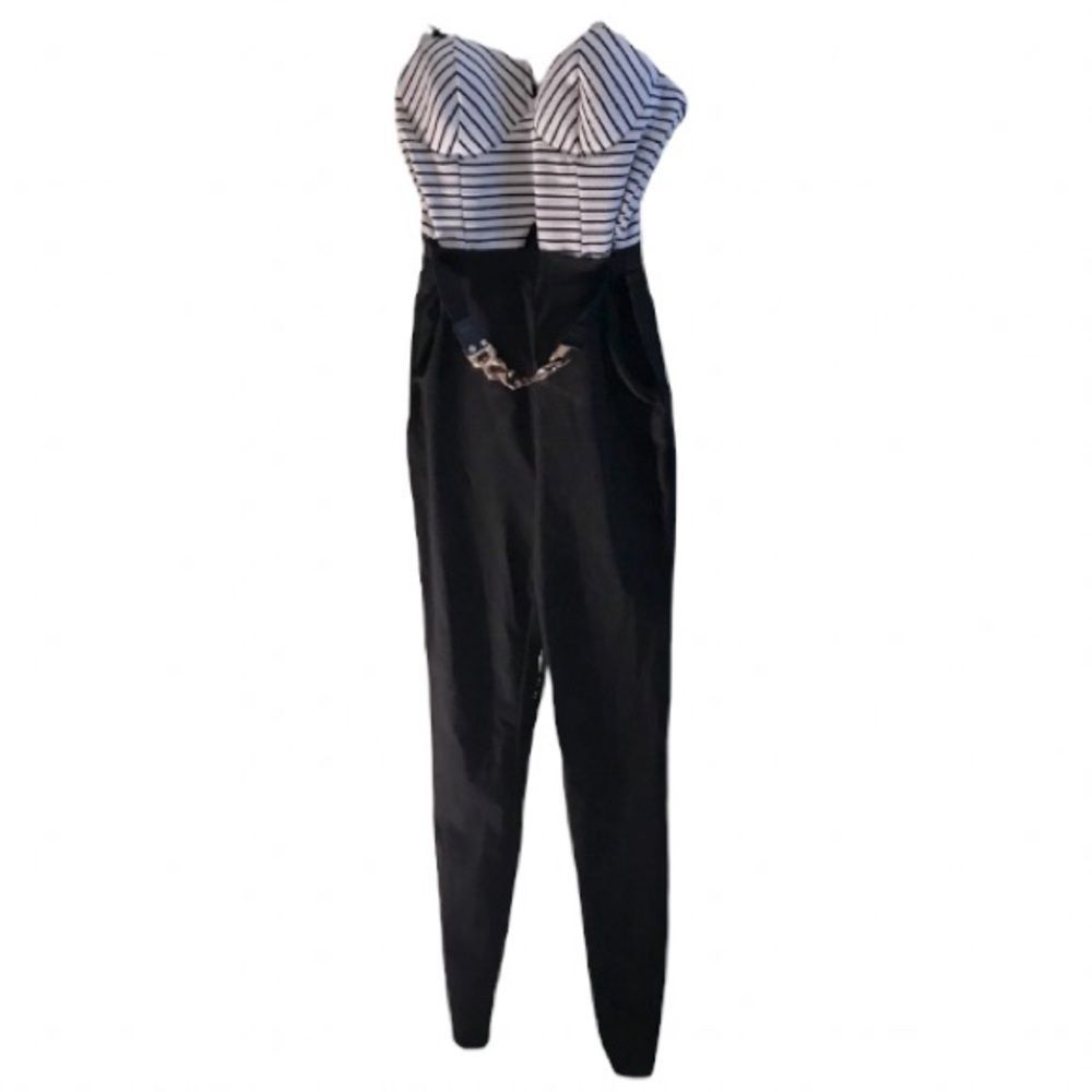 Material Girl Striped Jumpsuit
